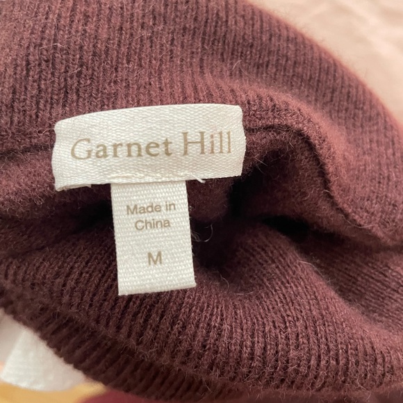 Garnet Hill Oversized Turtleneck Sweater - Cashmere & Wool - Medium - Picture 3 of 4